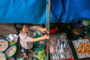 Damnoen Saduak-markedet og Maeklong Railway Market