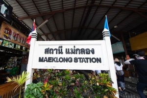 Bangkok: Maeklong Railway og flydende markedstur