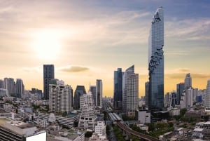 Bangkok: Damnoen Saduak, togmarked og dagsudflugt til Mahanakhon