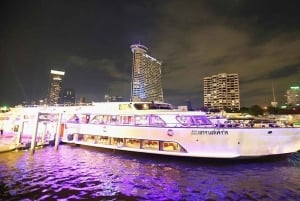 Bangkok: paseo en barco con cena y música en vivo por el Chao Phraya