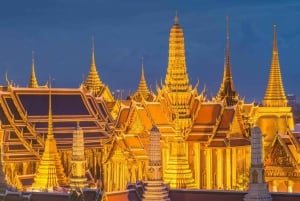 Bangkok: Kvällstur med Wat Arun, Wat Pho & Tuk Tuk-resa