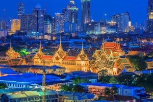 Bangkok: Kvällstur med Wat Arun, Wat Pho & Tuk Tuk-resa