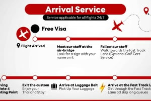Bangkok: Fasttrack Immigration Service og hotelltransfer