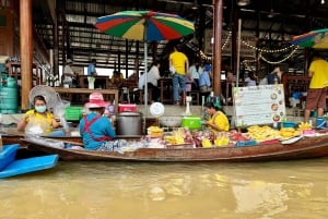 Bangkok : marché flottant et marché du train