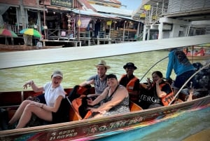 Bangkok : marché flottant et marché du train