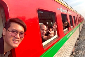 Bangkok : marché flottant et marché du train