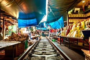 Bangkok : marché flottant et marché du train