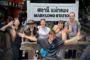 Bangkok : marché flottant et marché du train