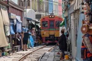 Bangkok: Flydende marked, Phra Pathom-pagoden og caféer