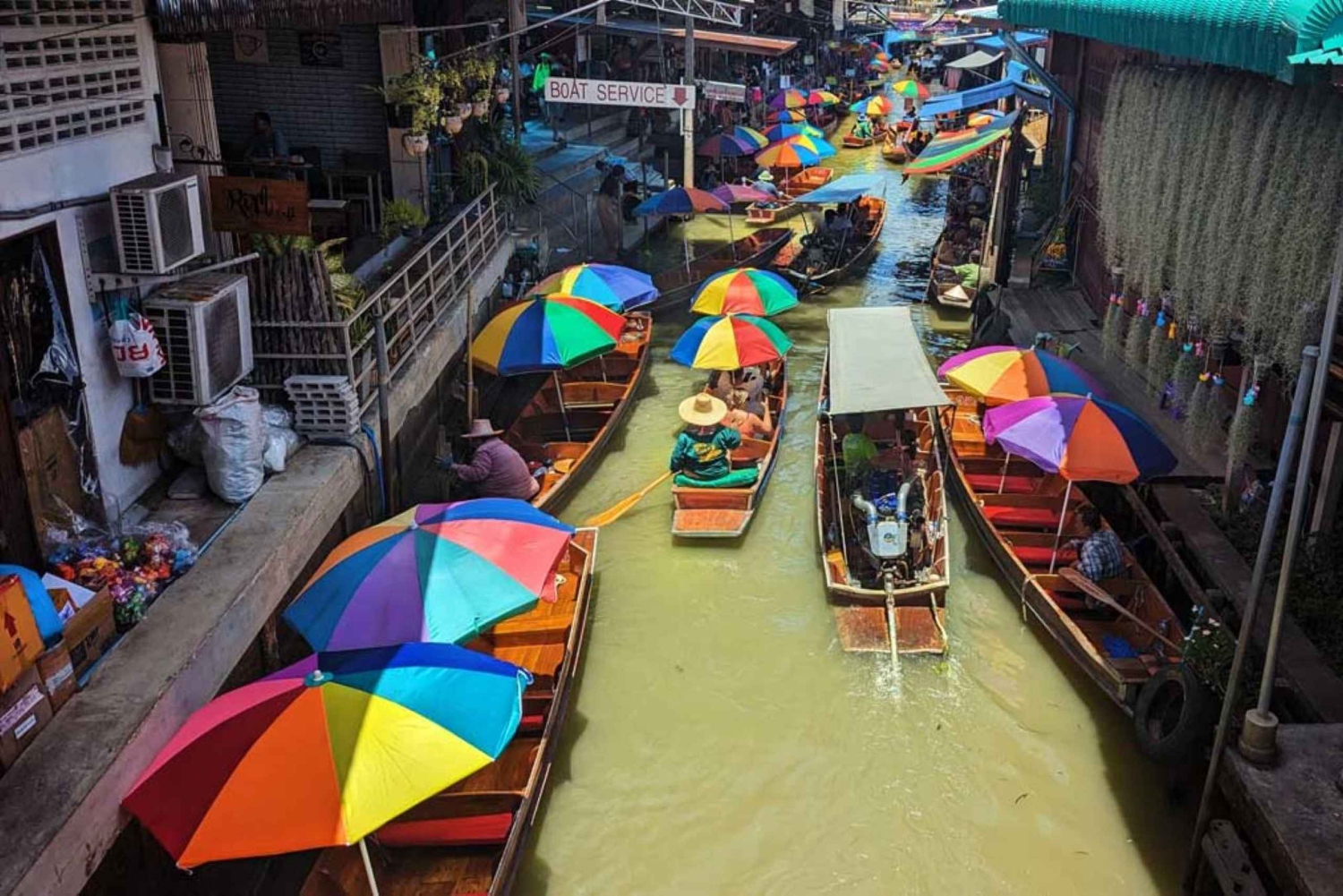 Bangkok: Mercato galleggiante e mercato ferroviario con servizio di prelievo in hotel