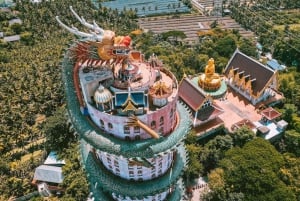 Bangkok: Tour zu schwimmenden Märkten, Wat Sam Phran und Cafés