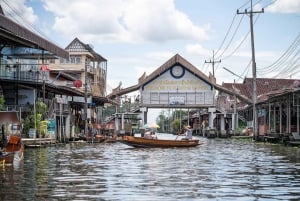 Bangkok: Tour zu schwimmenden Märkten, Wat Sam Phran und Cafés