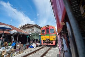 Bangkok: Tour zu schwimmenden Märkten, Wat Sam Phran und Cafés