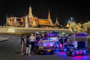 Bangkok: Mercado das flores e tour gastronómico noturno em Tuk Tuk