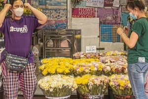 Bangkok: Rundvandring på blomstermarknaden och solnedgång