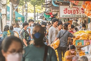 Bangkok: Rundvandring på blomstermarknaden och solnedgång