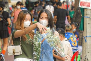 Bangkok: Rundvandring på blomstermarknaden och solnedgång