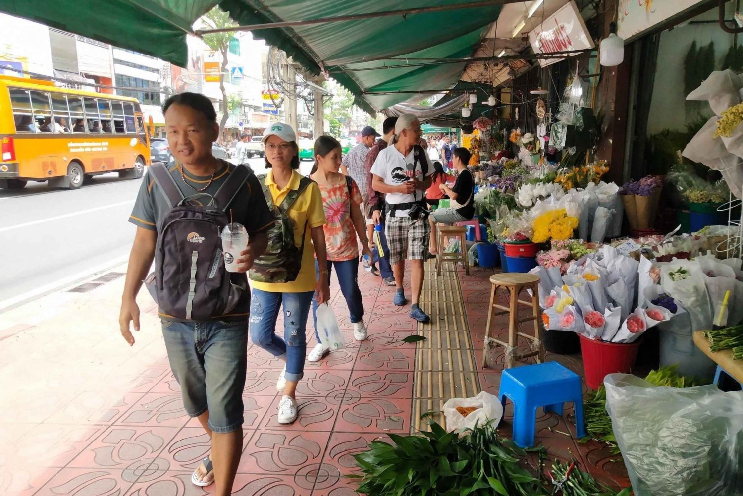 Bangkok: Heldags Hop-On Hop-Off Walking Tour Mini Group