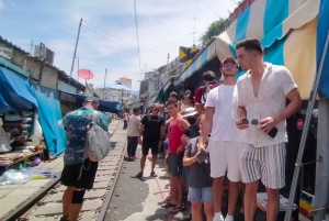 Bangkok: Großer Palast, Zug & Schwimmender Markt