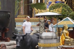 バンコク：グランド・パレス、列車＆フローティング・マーケット・ツアー