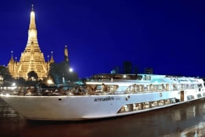 Bangkok: Grand Pearl Dinner Cruise med hoteltransfer