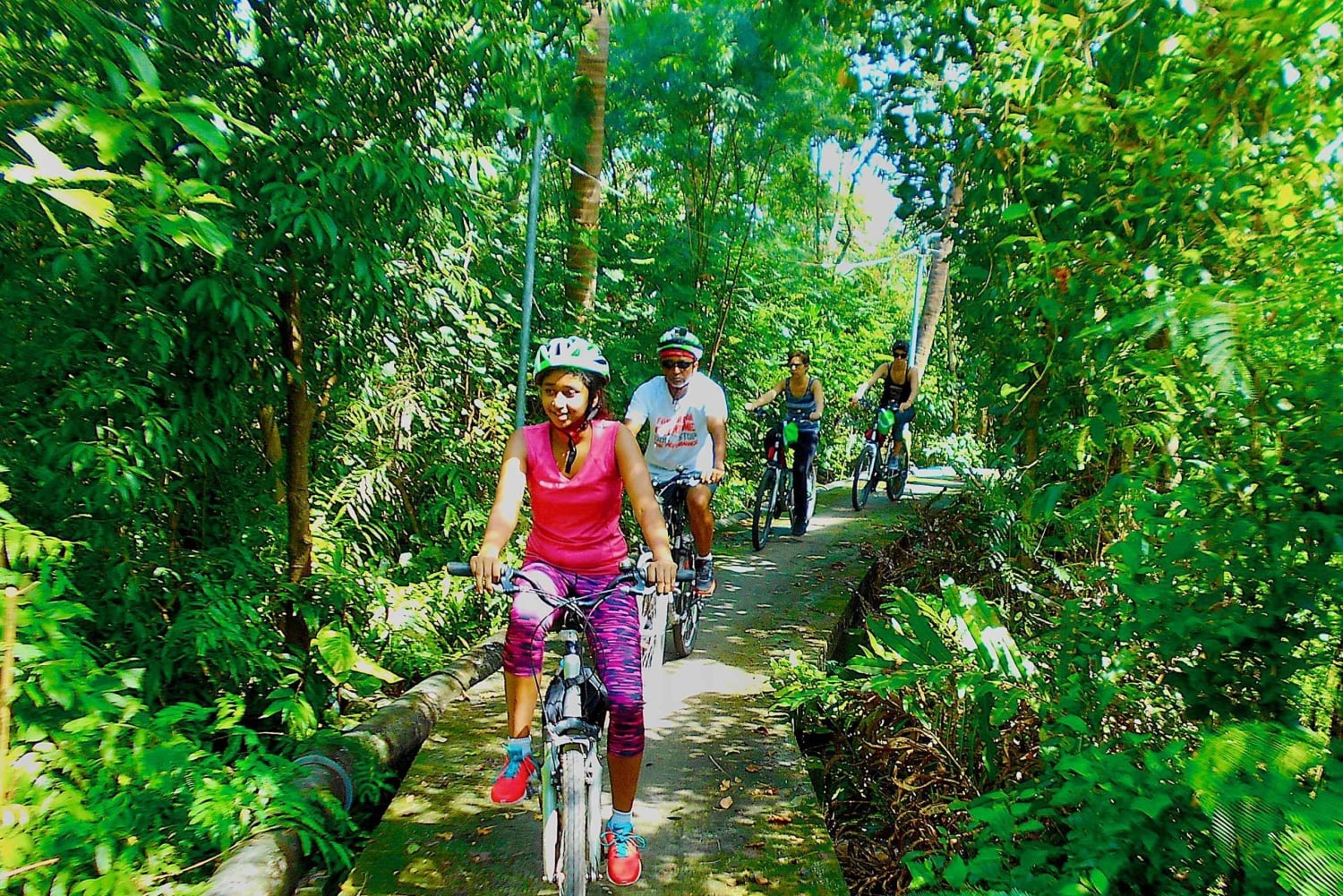 Bangkok: Green Oasis guidet cykeltur med bådtur