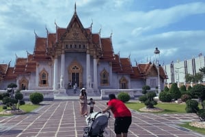 Bangkok: Tour di mezza giornata guidato della città con i templi