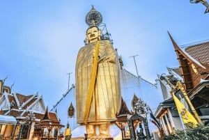 Bangkok: Tour di mezza giornata guidato della città con i templi