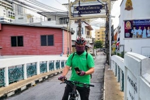 Bangkok: Tour gastronómico de medio día en bicicleta con almuerzo