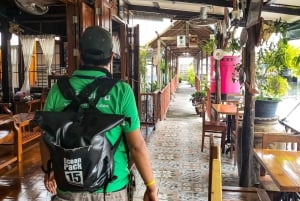 Bangkok: Passeio de bicicleta de meio dia pelas vidas locais e gastronomia com almoço