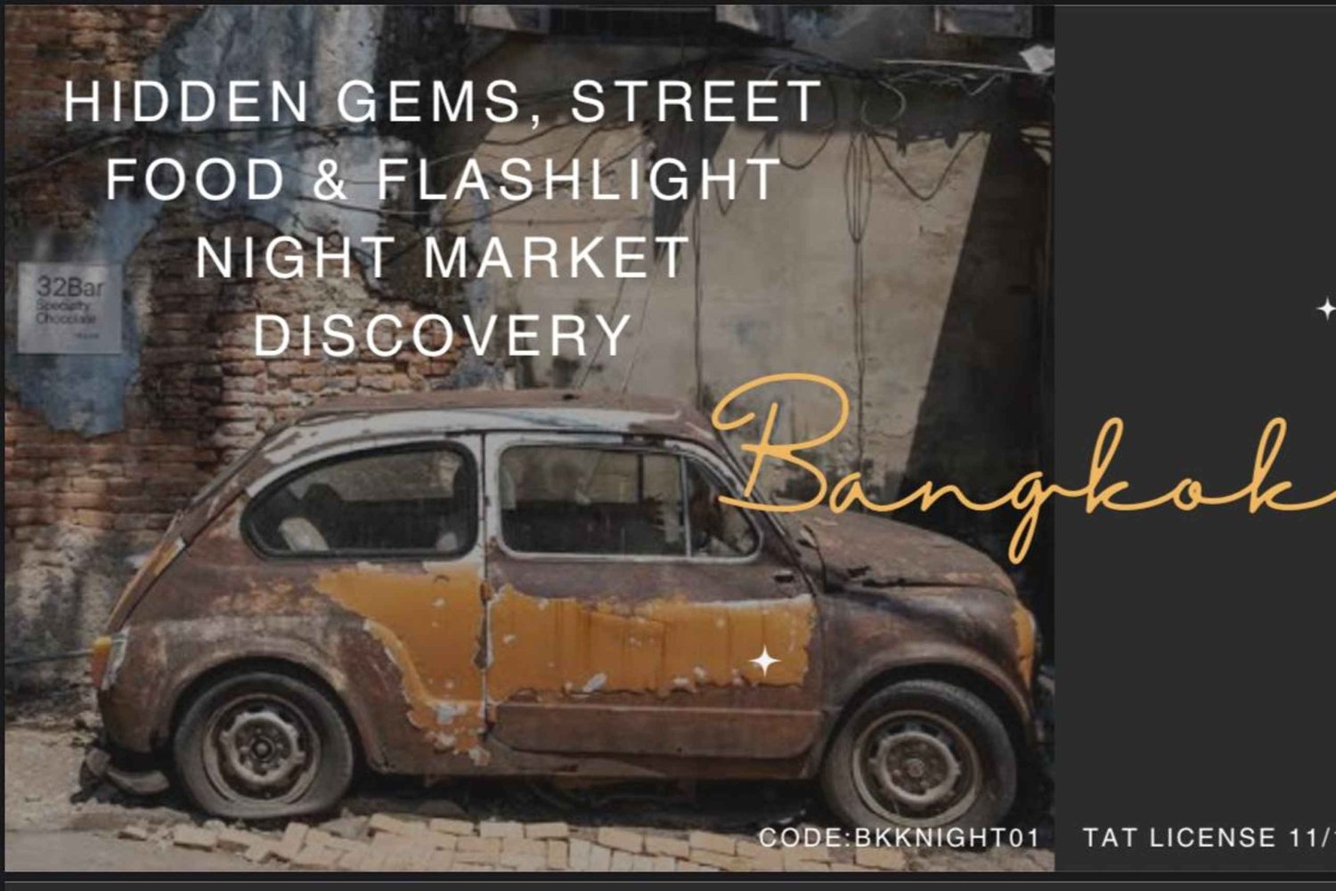 Bangkok: Hidden Night Adventures Tuk-Tuk Tour with Food