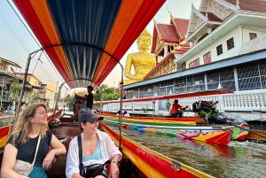 Bangkok: hoogtepunten tuk-tuk, kanaaltour, culinaire tour & Wat Arun