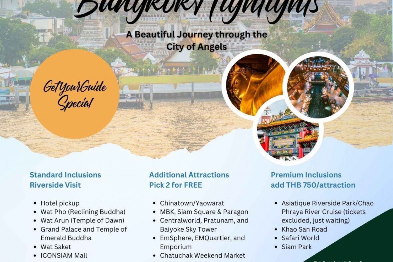 Bangkok Highlights Tour: City Temples and Beyond