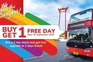 Bangkok: Hop-On Hop-Off Bus with 24, 48 or 72-Hour Validity