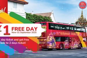 Bangkok: Hop-On Hop-Off Bus with 24, 48 or 72-Hour Validity