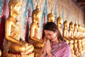 Bangkok: Insta City Tour med thailandsk kjole og fotoshoot