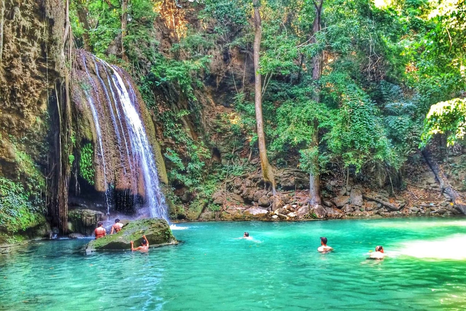 Bangkok: Kanchanaburi and Erawan Waterfall Private Tour