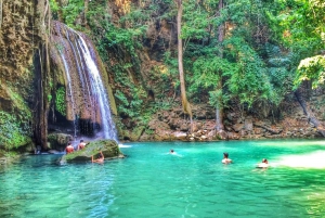 Bangkok: Kanchanaburi and Erawan Waterfall Private Tour