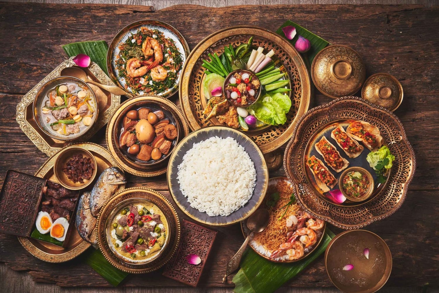 Bangkok, Thailand Khao Ekkamai Thailändskt kök