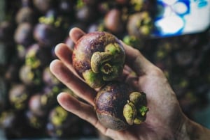 Bangkok: Mercado de Khlong Toei y Excursión en Bicicleta por la Isla de Bang Krachao