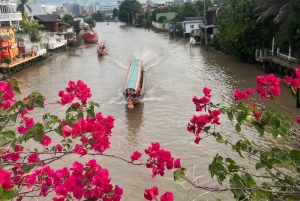 Bangkok: Long-tail bådtur med tempelbesøg
