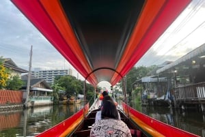 Bangkok: Long-tail bådtur med tempelbesøg