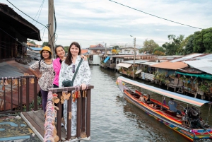 Bangkok: Long-tail bådtur med tempelbesøg