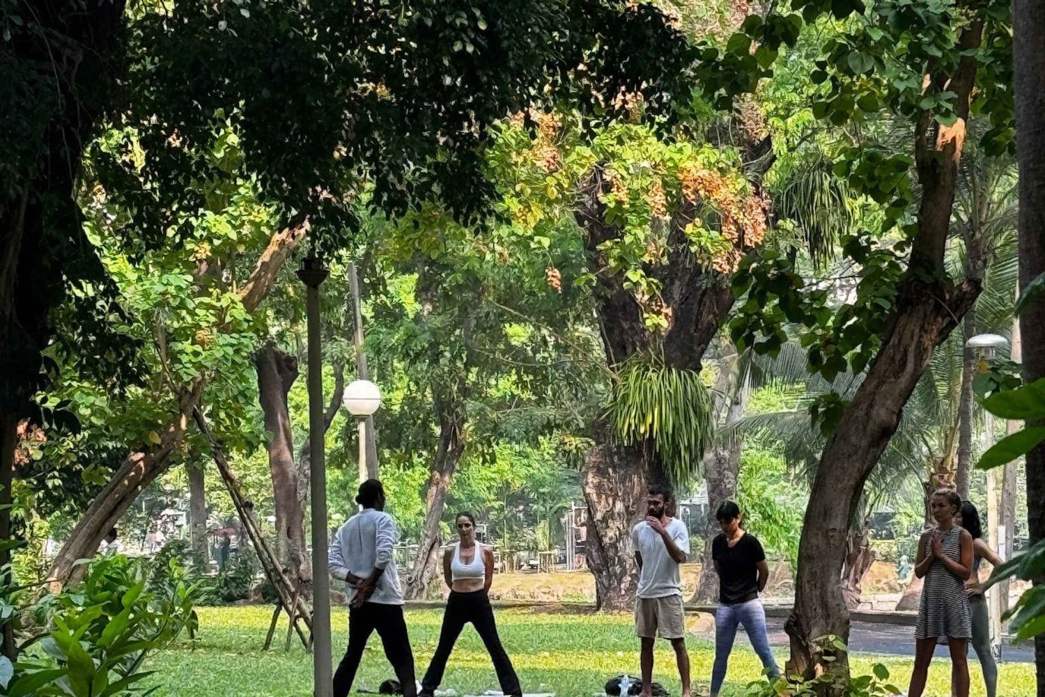 Bangkok: Lumpini Park Yoga Erfahrung