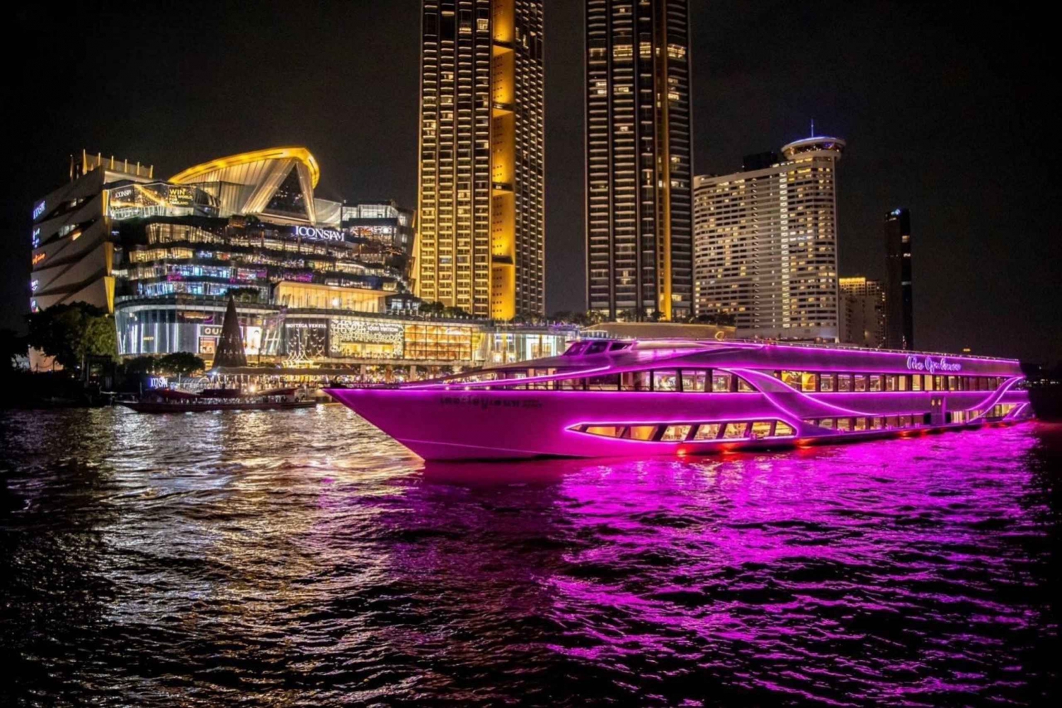 Bangkok: Luxus-Dinner-Kreuzfahrt mit privatem Guide & Transfer
