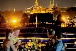 Bangkok: Luxury White Dinner Cruise Free Flow Beer and Wine