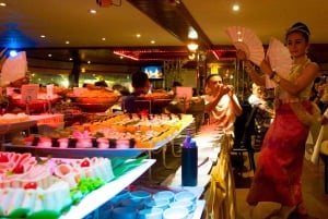 バンコク：ラグジュアリーホワイト サンセットまたはディナークルーズ（ビール付き）