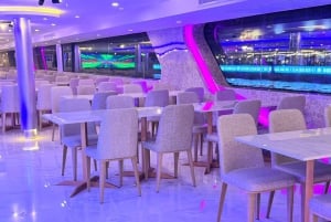 バンコク：ラグジュアリーホワイト サンセットまたはディナークルーズ（ビール付き）