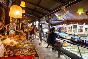 Bangkok : Excursion d'une journée au chemin de fer de Maeklong et au marché flottant d'Amphawa