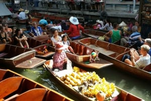 Bangkok: Maeklong Railway & Damnoen Saduak flytende markeder